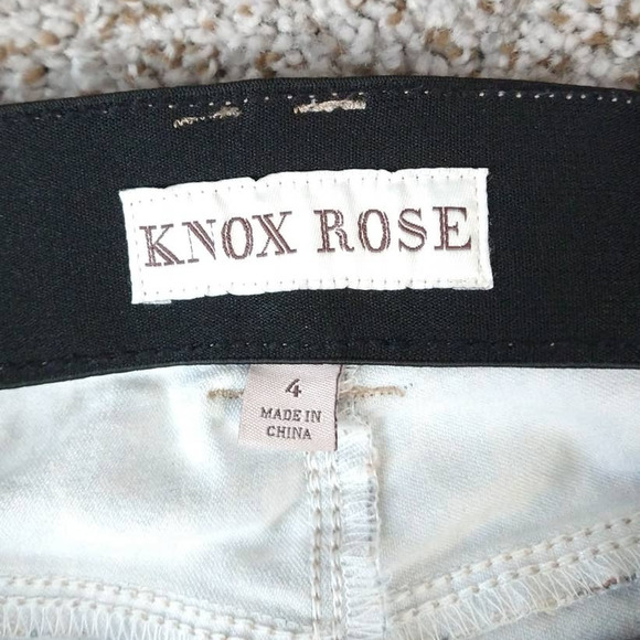 Knox Rose Leopard print skinny ankle jeans size 4 - Picture 3 of 6